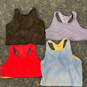 4 Old Navy girls active sports bras size 10-12